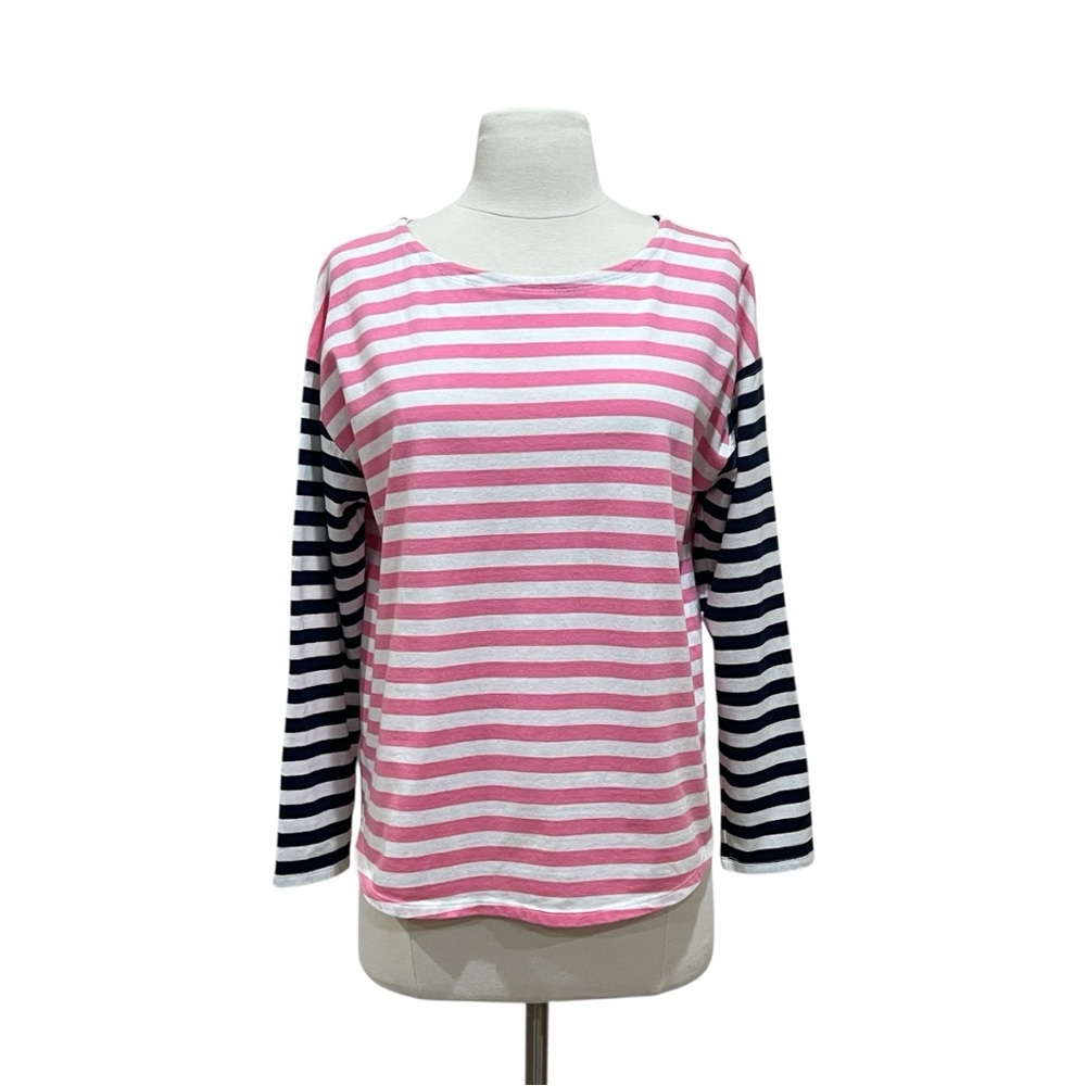 Vineyard Vines Pink and Navy Striped Top - Picture 2 of 15